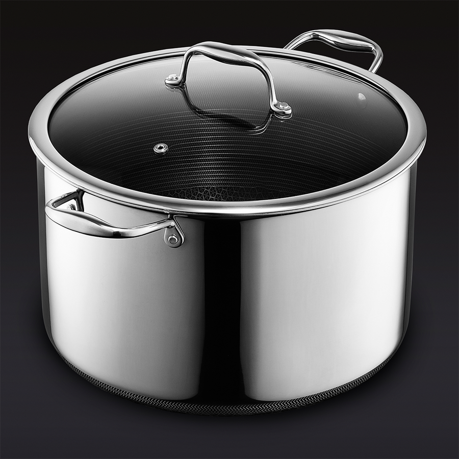 Hybrid Stock Pot with Lid, 12-Qt R9