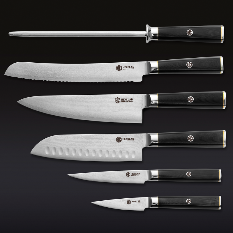 Master Series Damascus Steel Knife Set, 6-pc W5